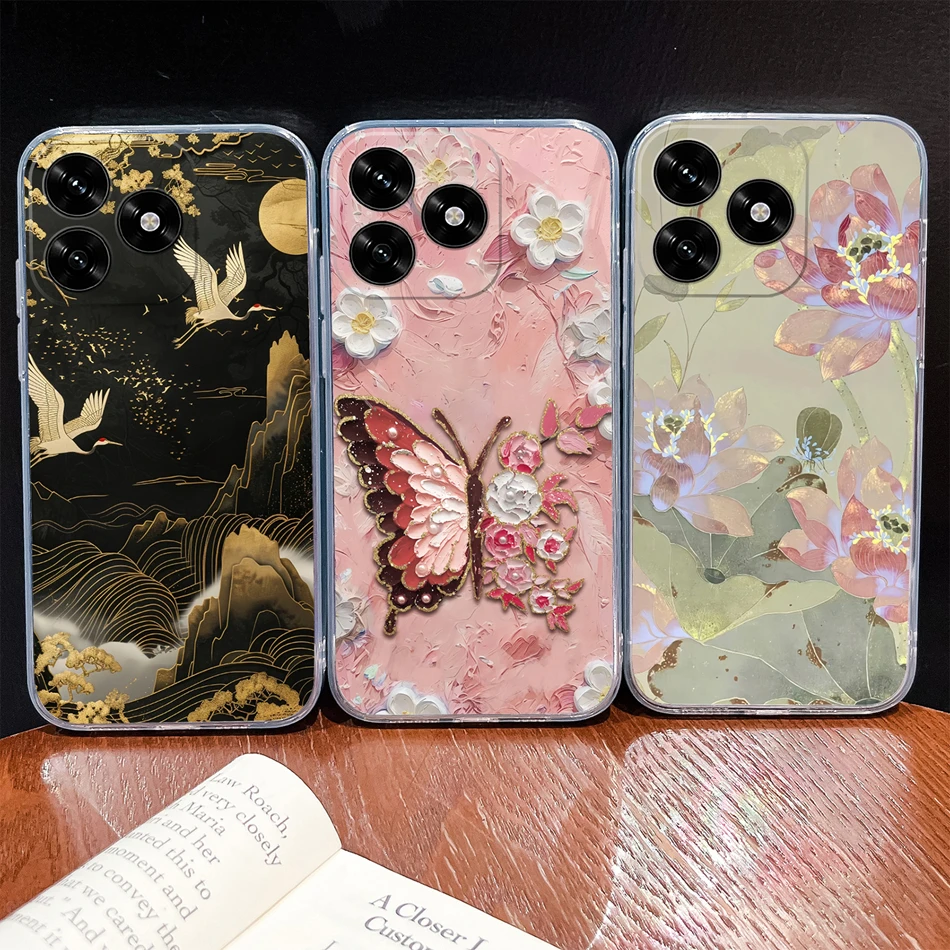 Lovely Animal Cartoon Soft Clear Silicone Phone Case - Lightweight and Durable Cover