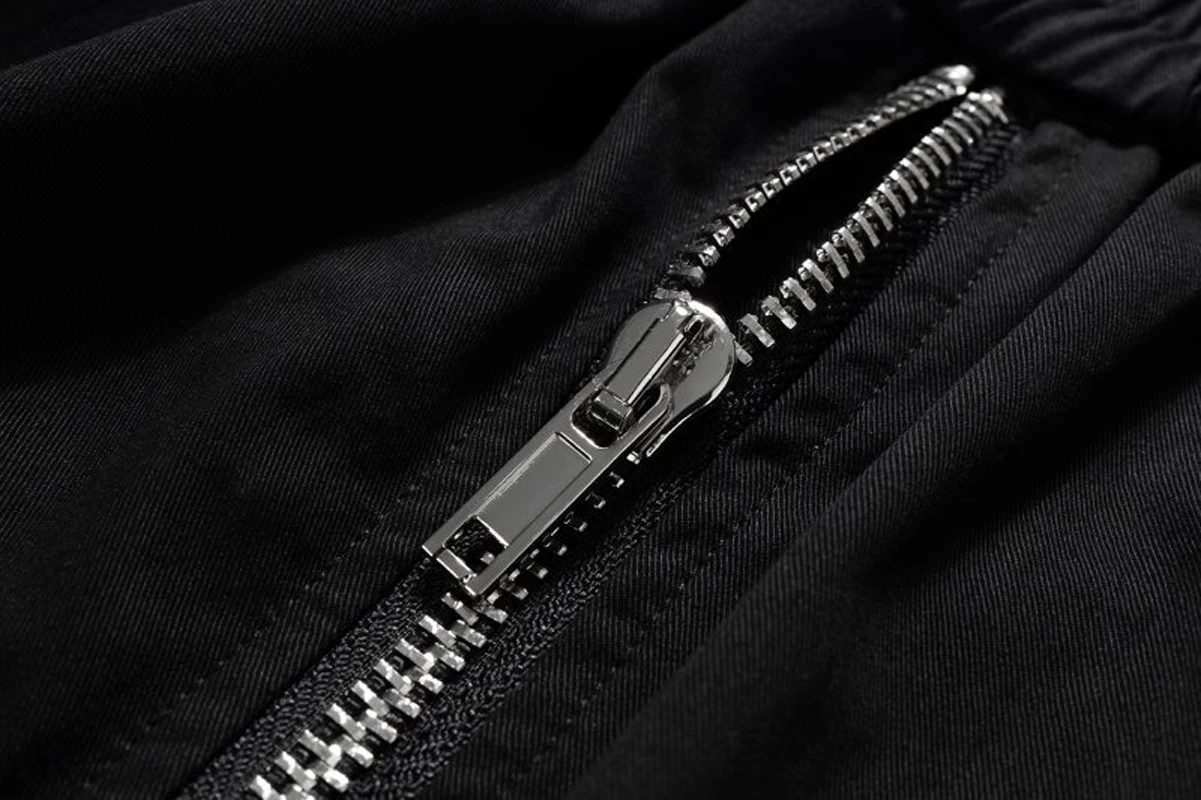 High Quality Luxury Front Zipper Hip Hop Shorts 2024 New Summer Fashion Men Casual Loose Drawstring Shorts 5