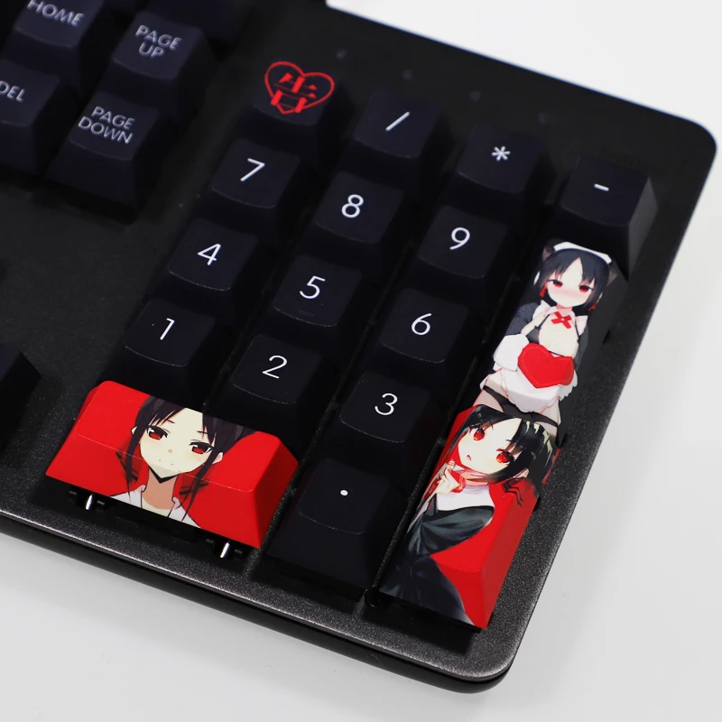 Chaves Conjunto Anime Design Personalizado Keycaps Kaguya-sama Amor é Guerra Shinomiya Kaguya Tema para Teclado Mecânico Pbt Cereja 108 - Imagem 2