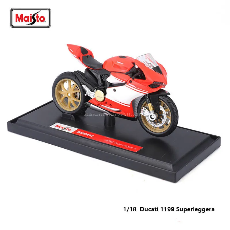 Maisto Ducati 1199 SUPERLEGGERA 1:18 Scale Alloy Motorcycle Diecast Model Collectible Grade Gift Toy