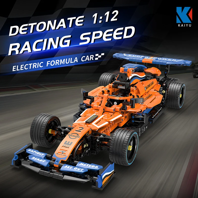 

F1 Car Technical Moter Power APP Remote Control Bricks Building Blocks Super Speed Racing K96137 Gift Toys Educational Moc Sets