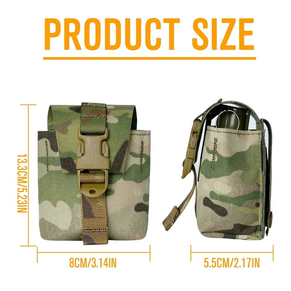 UNIONTAC 500D Nylon LBT Style Single Frag Grenade Pouch Kleine Werkzeugtasche Molle Airsoft Gear Apple Bag – Detail 1