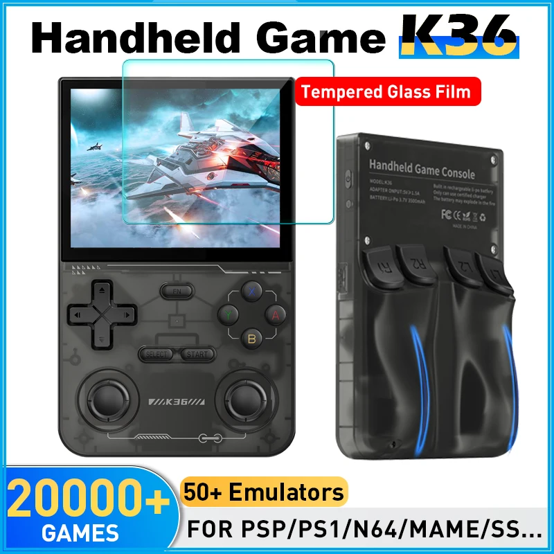 Consola de juegos portátil K36 con juegos incorporados 16000 emulador 20 - China Máquina expendedora y máquina de juegos precio Consola de juegos portátil K36 con juegos incorporados 16000 emulador 20 - China Máquina expendedora y máquina de juegos precio