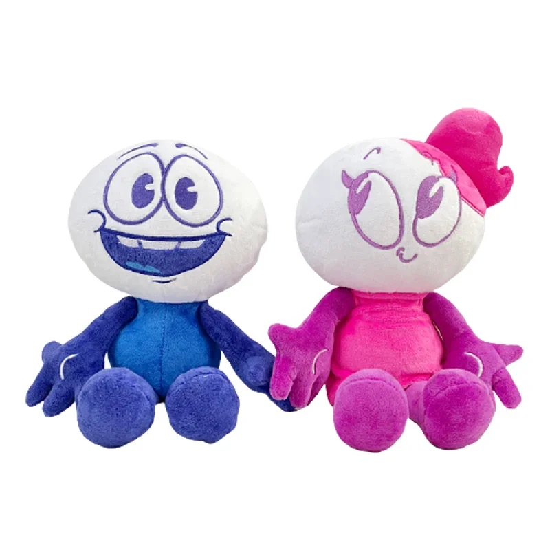 30cm Cute Blue Pencilmate Plush Doll Pink Pencilmiss Plushies Cute Pencilmation Toys Funny Anime Soft Doll for Kids Gifts Toys