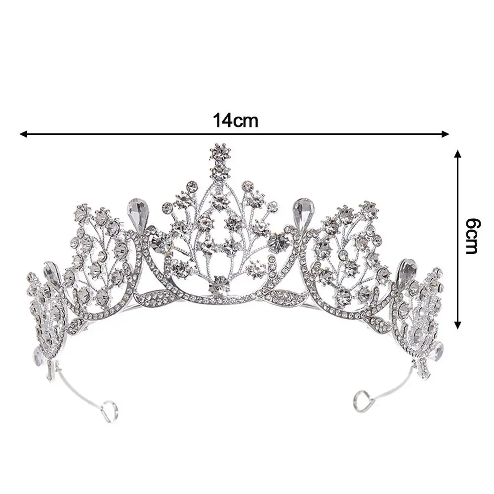 Ornaments Bridal Hairpin Flower Leaf  Hair Comb Rhinestone Hair Hoop Hair Comb Princess Crystal Tiaras Bridal Hair Accessories