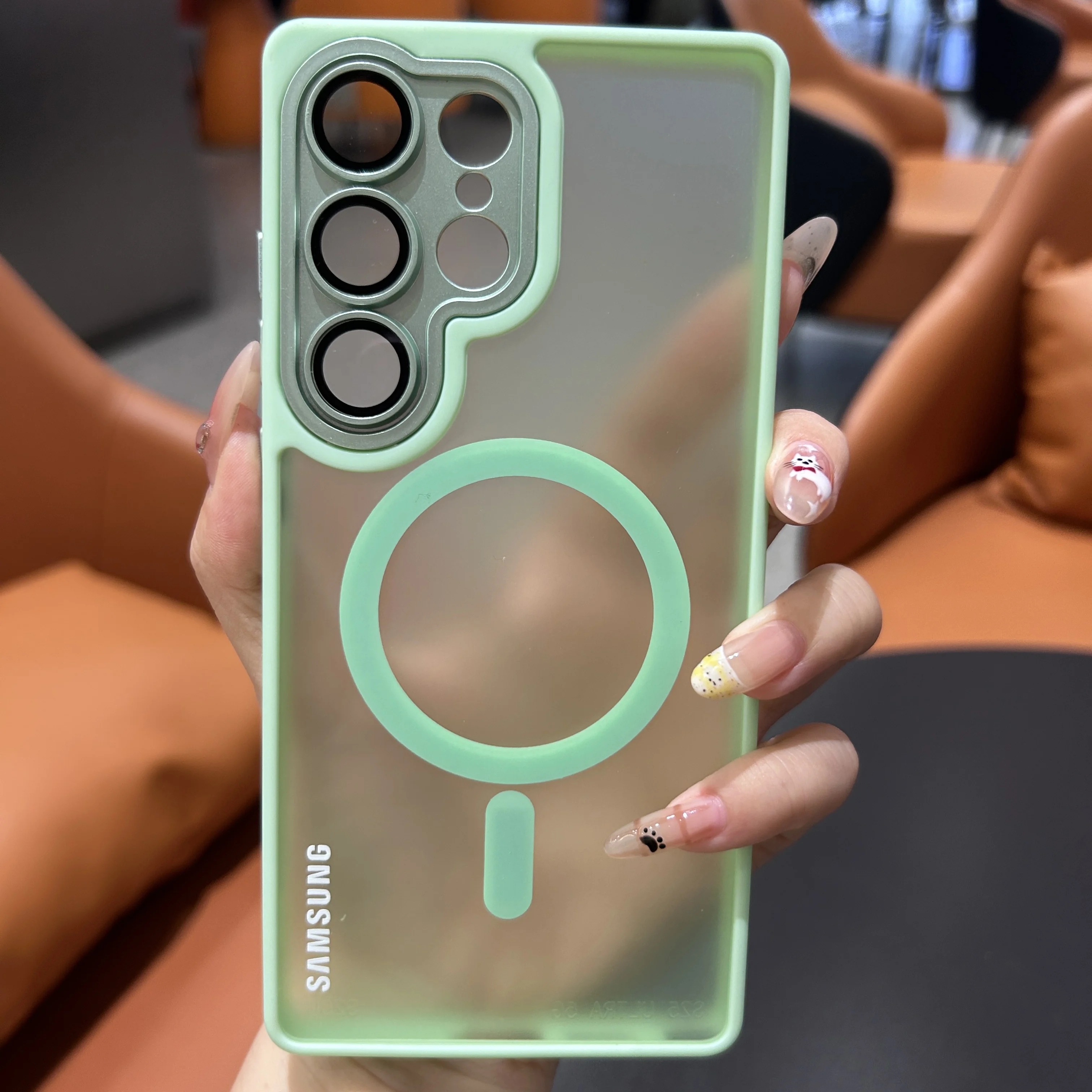 Translucent Magnetic Frosted Case with Lens Protection