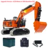 385CF Hydraulic Track RC Excavator Metal 1/8 Painted Assembled Remote Control Updated Diggers Construction vehicle DIY Model 1