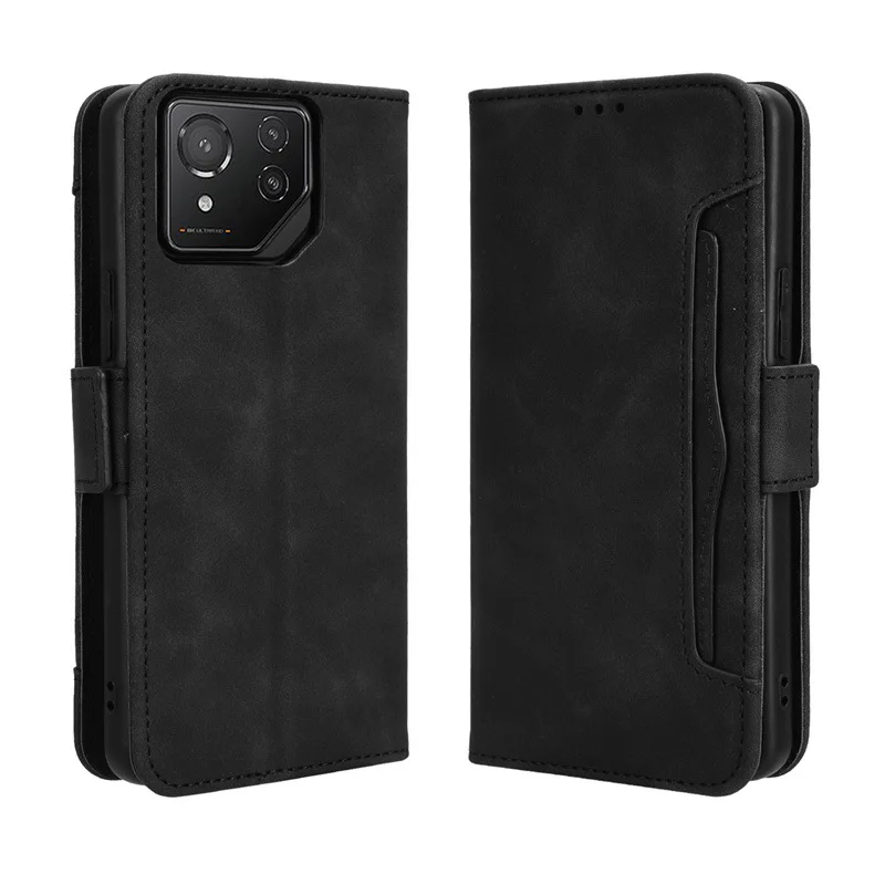 Luxury Leather Wallet Flip Case with Card Holder and Stand