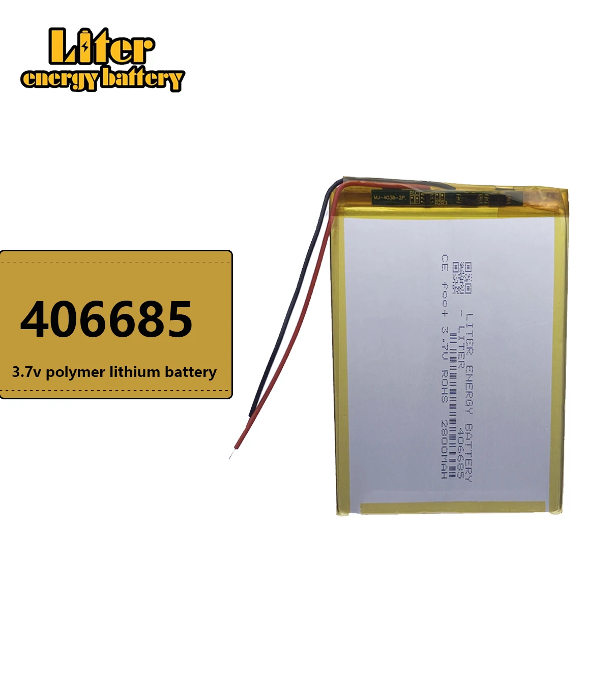 lithium ion rechargeable batteries 406685 2800MAH For wisdom cool x5 Newman T7S HKC ma tablet battery Vedio Game