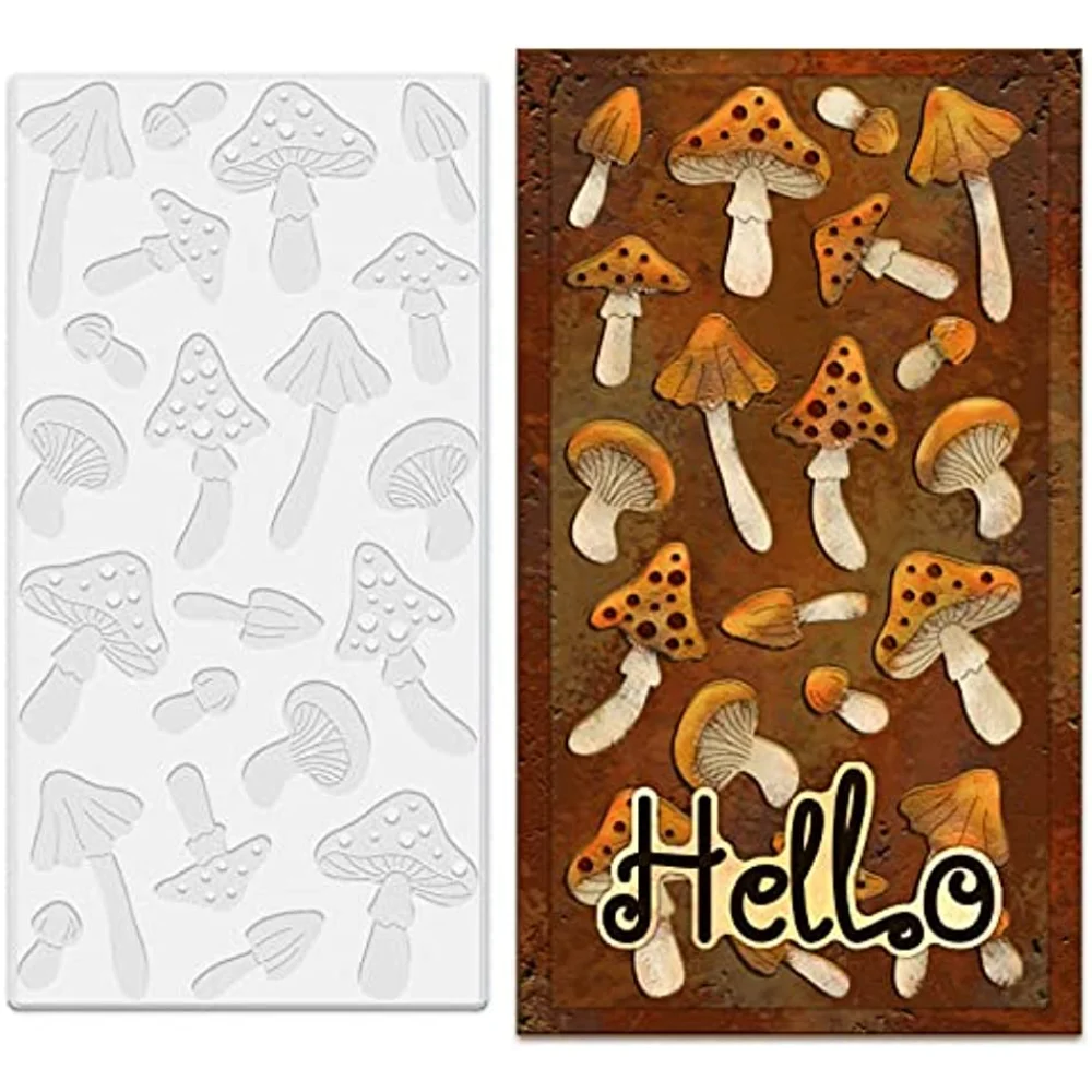 

Mushroom Cutting Dies Embossing Stencil Die Cutting Template Metal Crafting Dies Cutting for DIY Card Making Scrapbooking Decor