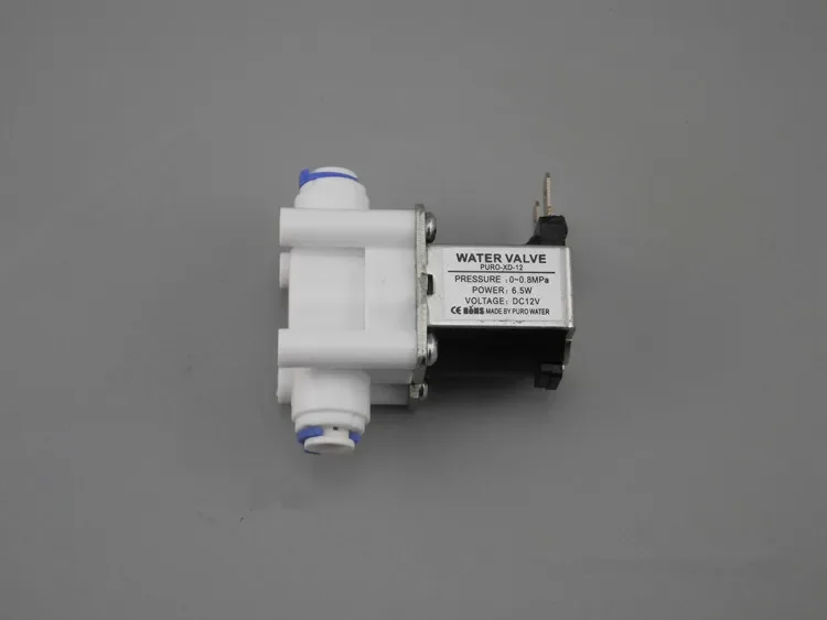 Electric Plastic Solenoid Valve 12V Normal Close 1/4" 3/8" Hose Pipe Quick Conntection RO Water Reverse Osmosis System