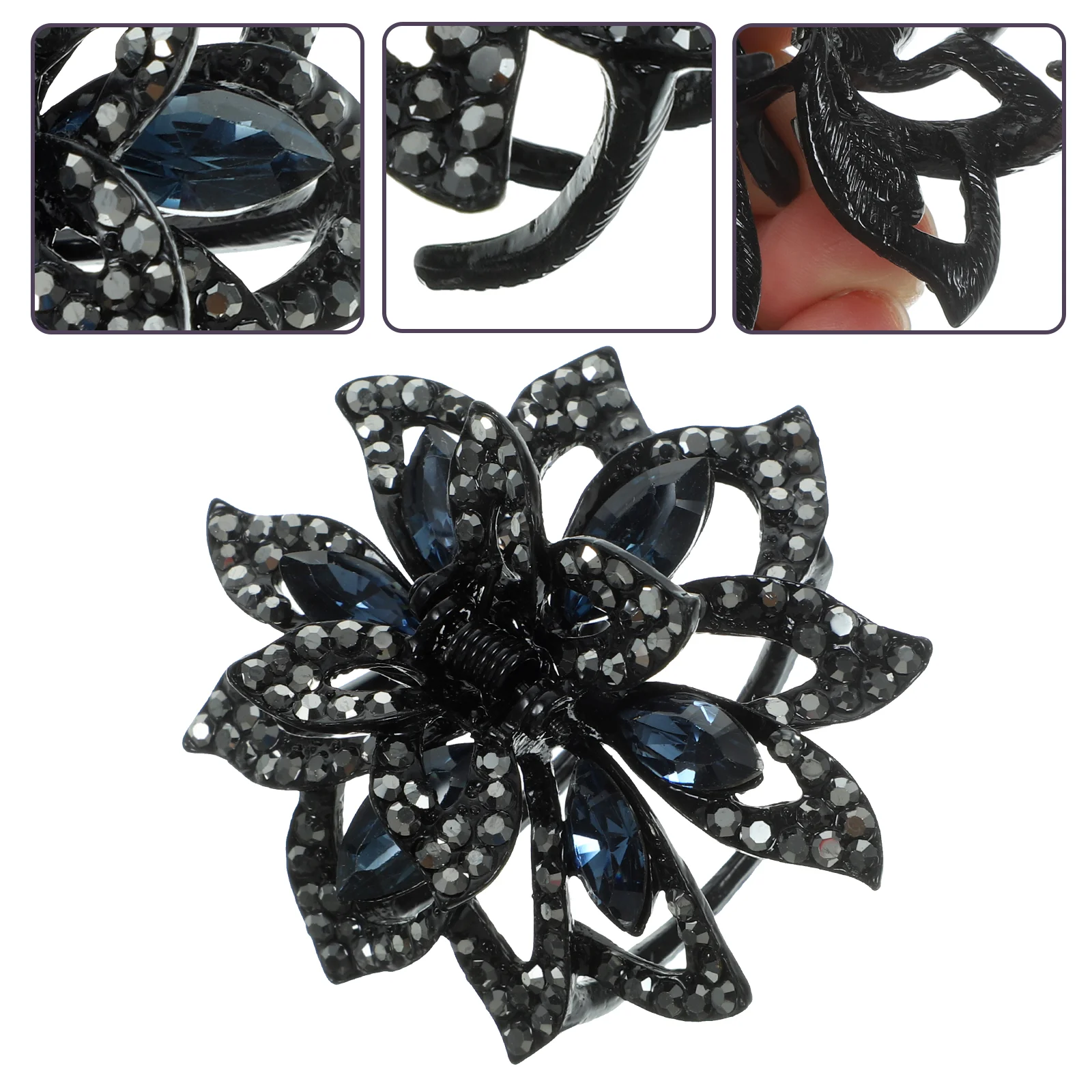 

Fashionable and Versatile Rhinestone Hair Clip Miss Clips for Girls Rhinestones Claw
