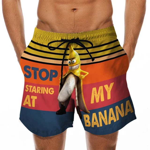 KeKe Funny Banana Swim Shorts