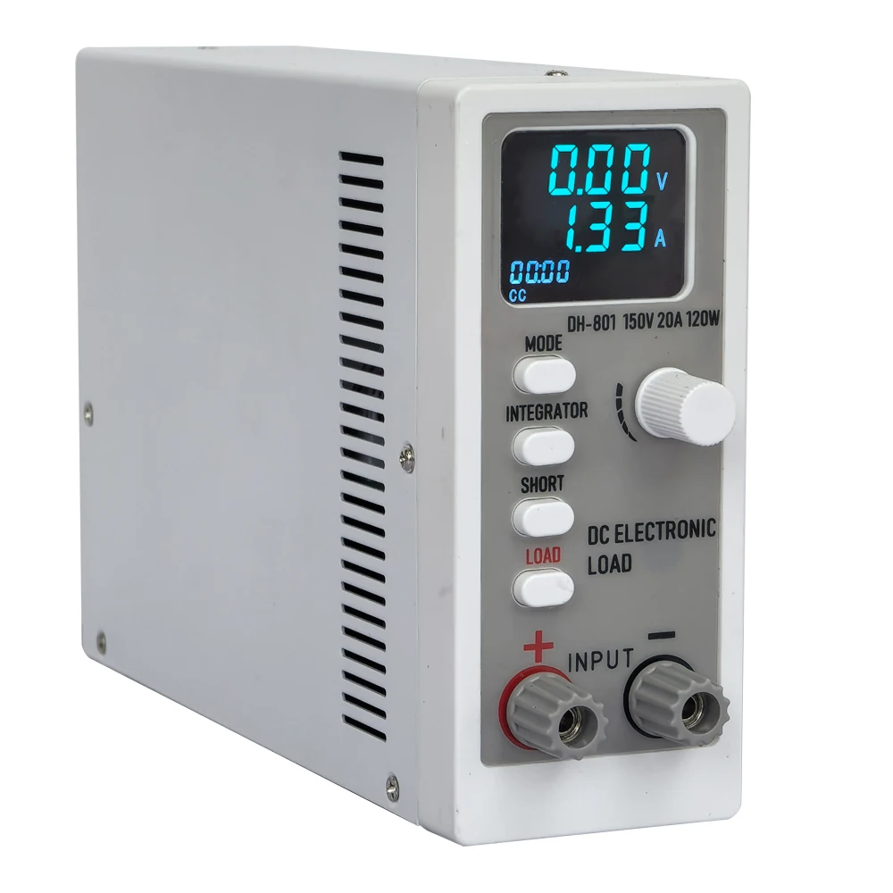 DC 전자 부하 테스터, 배터리 용량, 내부 저항 방전 부하 테스터, 150V, 20A, 120W