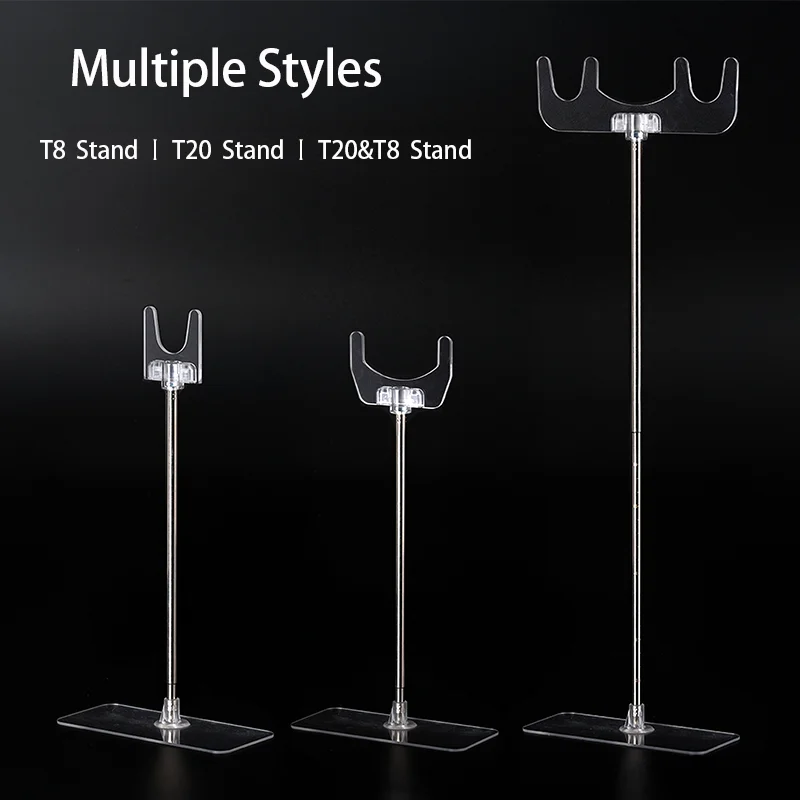T8/T20 Plant Light Tube Vertical Stand Adjustable Height Acrylic Holder plant light tube holder