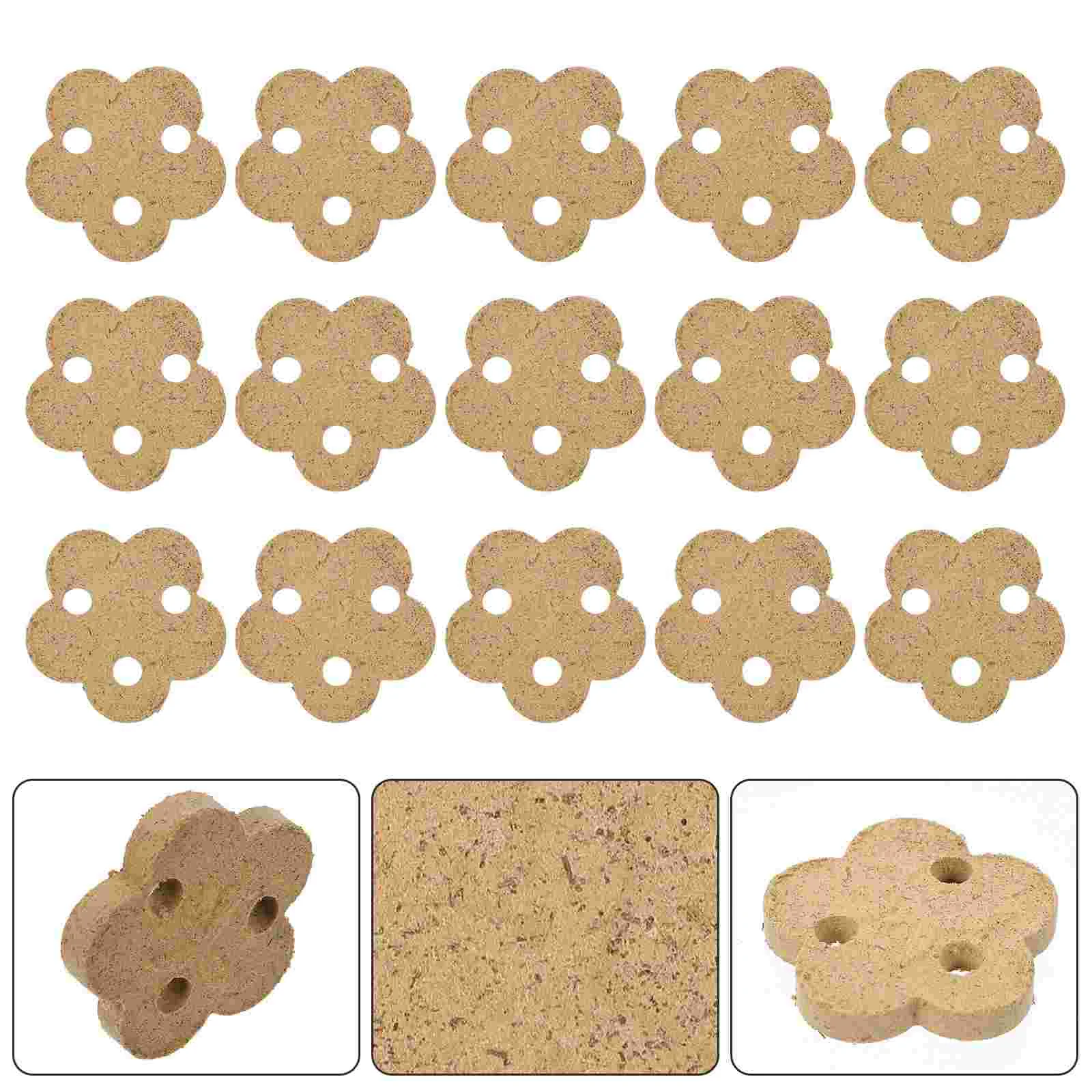 Moxa Cake 20 Pcs Flower Shaped Mugwort Cakes Chinese Moxibustion Pads Massage Tools Relaxation Accessories Herbal Blocks Warm