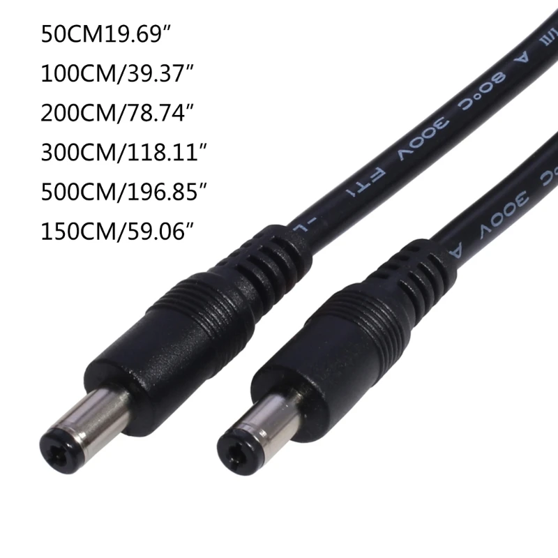 DC5521 DC5521 ̺ ڵ, 18AWG DC5.5m 2.1mm  ÷ LED Ʈ Ŀ     ġ  ̾