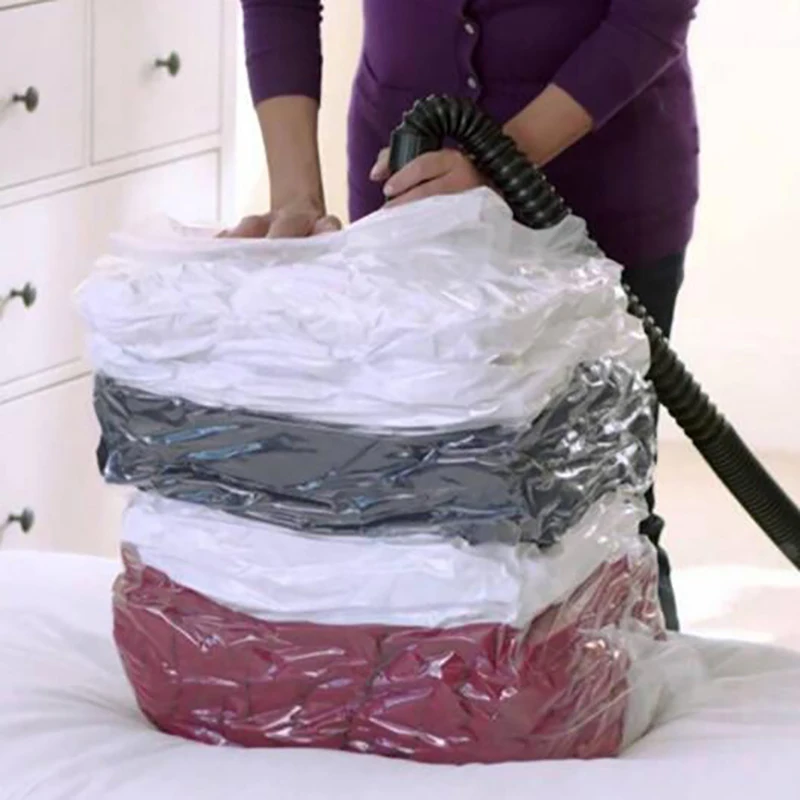 1/5pcs Vacuum Storage Bags Wardrobe Organizer Vacuum Seal Bag Space Saving Bags for Clothes Pillow Bedding Blanket Packaging Bag 3