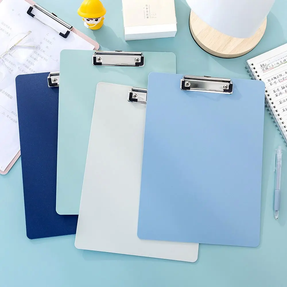 Simple Thicken A4 Folder Board Storage Clipboard Memo Pad Clip Notebook File Writing Clamps Paper Holder Office School Supplies transparent clipboard writing clipboard business folder