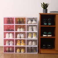 1P/2P  Storage Box Organizer Foldable Dustproof Plastic Storage Boxs 1