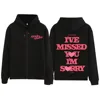 Gracie Abrams 2024 I Miss You I'm Sorry Zip Up  Hoodie Coat Gracie Abrams Zipper Graphic Men Women Sweatshirt Y2K Clothes 2