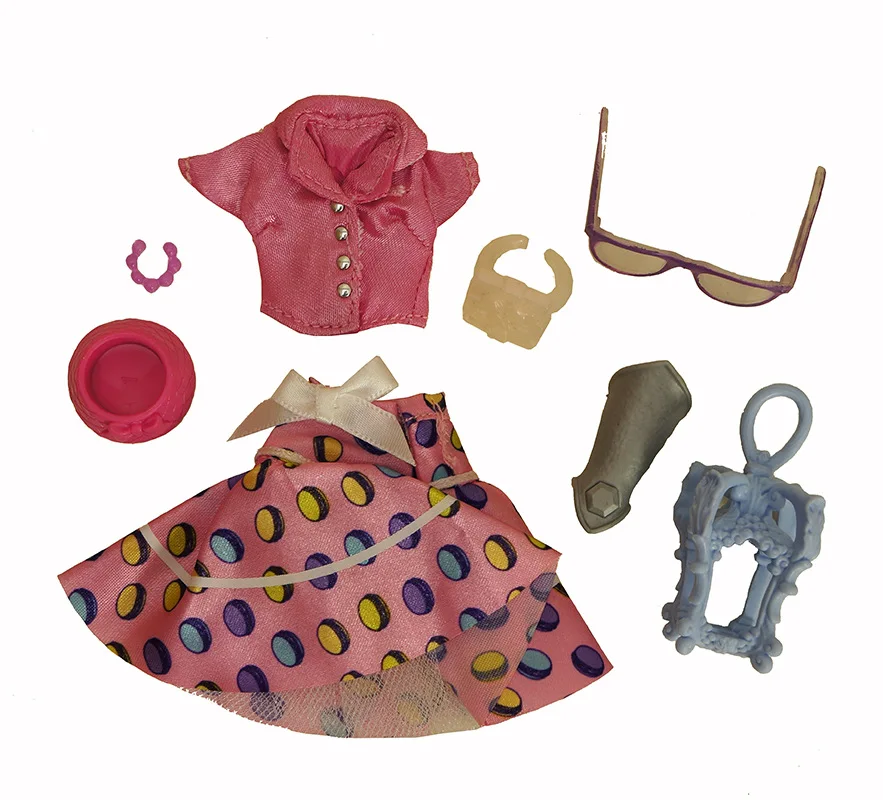 Monstering High Doll Accessories Decors Bags Hats Shoes Necklace Glasses Headbands Kids Playing House Doll Decors Girl DIY Toys