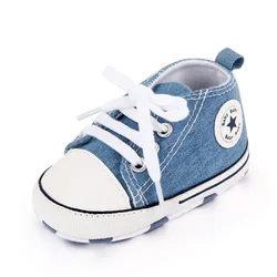Stylish & Comfy Baby Sneakers - Lightweight Non-Slip Shoes for Indoor & Outdoor Adventures, All-Season Wear (Denim Blue)