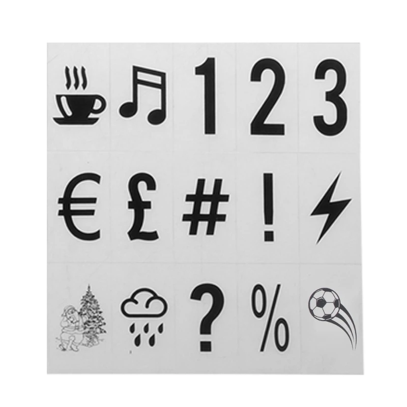 Lisher 104 X Cinematic Lightbox Replacement Letters And Numbers Signs