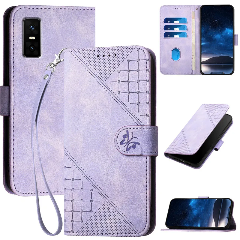 Luxury Pattern Flower Leather Phone Case - Flip Cover Wallet with Card Holder