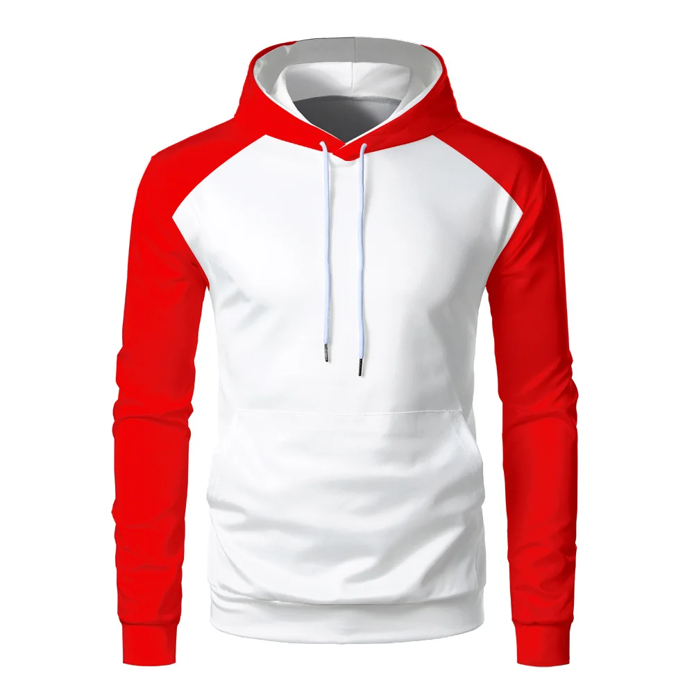 Short Sleeve White Hoodie Red Sleeves Red Hoodie With White