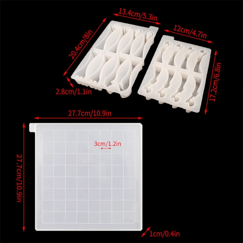 Crystal Epoxy Resin Mold International Chess Silicone Mould DIY Crafts Jewelry Ornaments Casting Tool Drop shipping