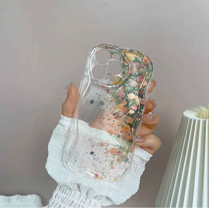 Peach Blossom Design Protective Phone Case