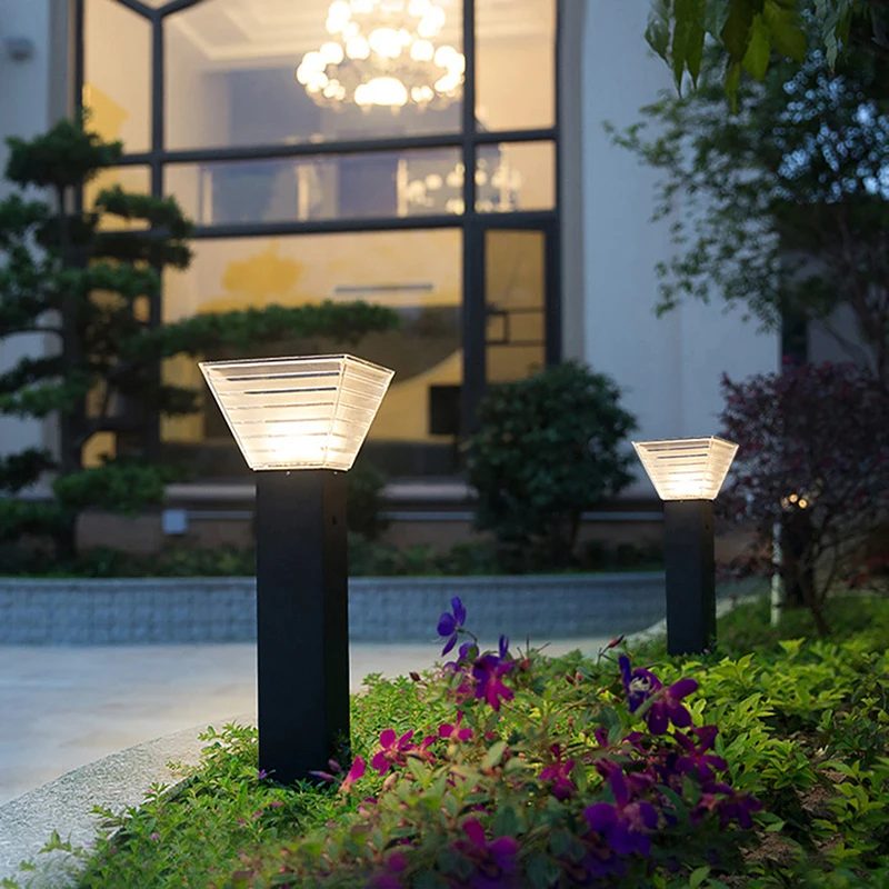 Chinese Modern Creative Landscape Solar Led Street Lamp Outdoor Courtyard Aluminum Waterproof Garden Park Lawn Lights 3