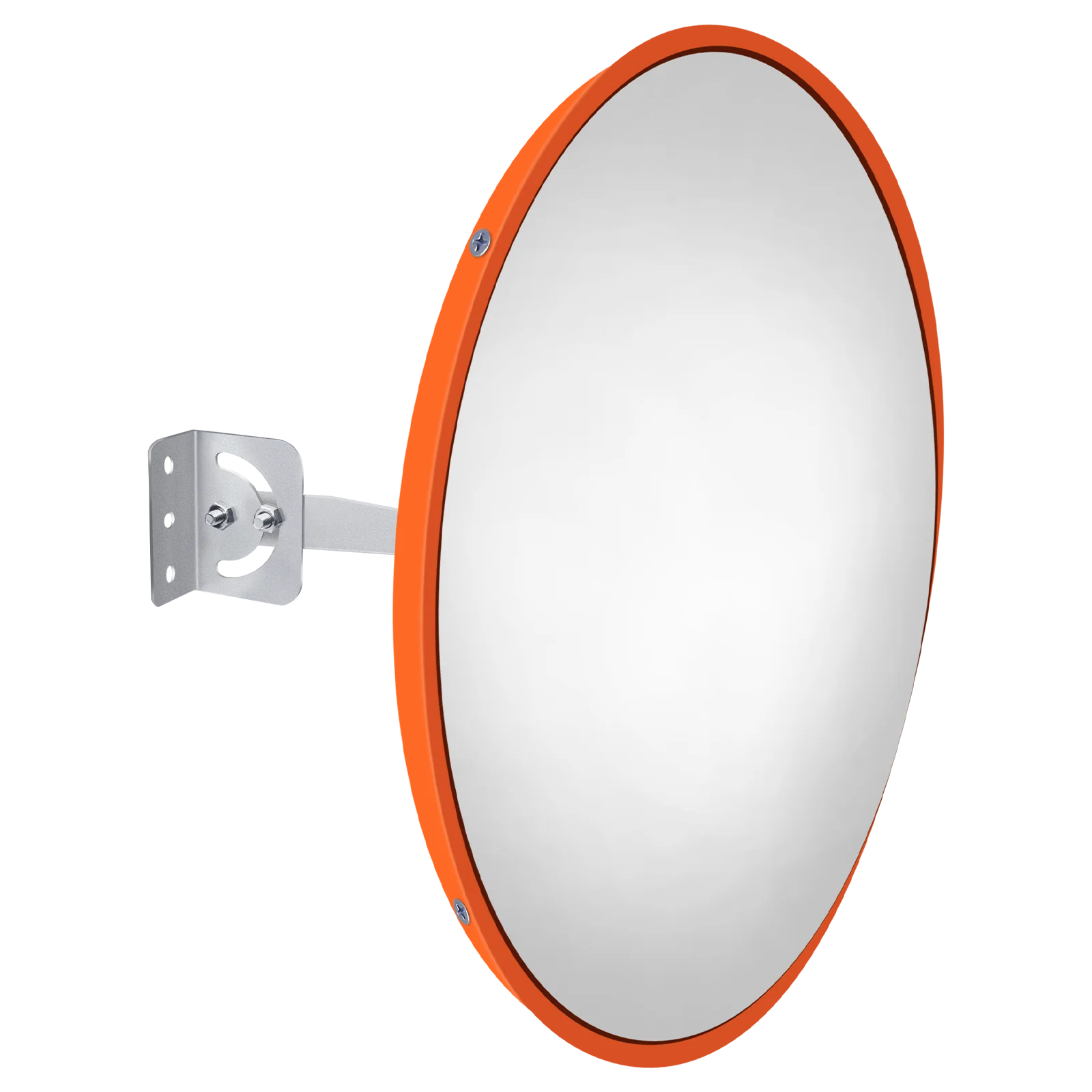 60cm Convex Traffic Mirror Wide Angle, Security Mirror Curved Road Mirror with Bracket, for Blind Spot Supermarket Road Parking - 1