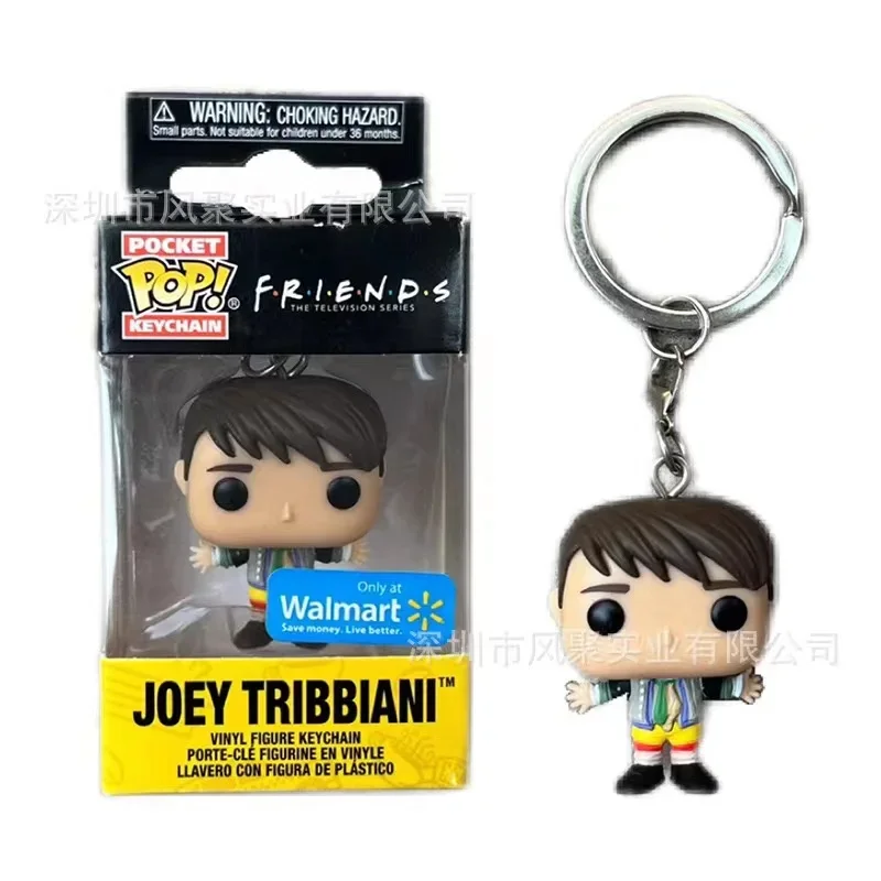 thumbnail image 1 of 2025 Nuevo llavero de bolsillo FUNKO Friends Joey Rachel Green Ross Geller Monica figura de acción llavero lindo modelo coleccionable JUGUETES regalos, 1 of 5