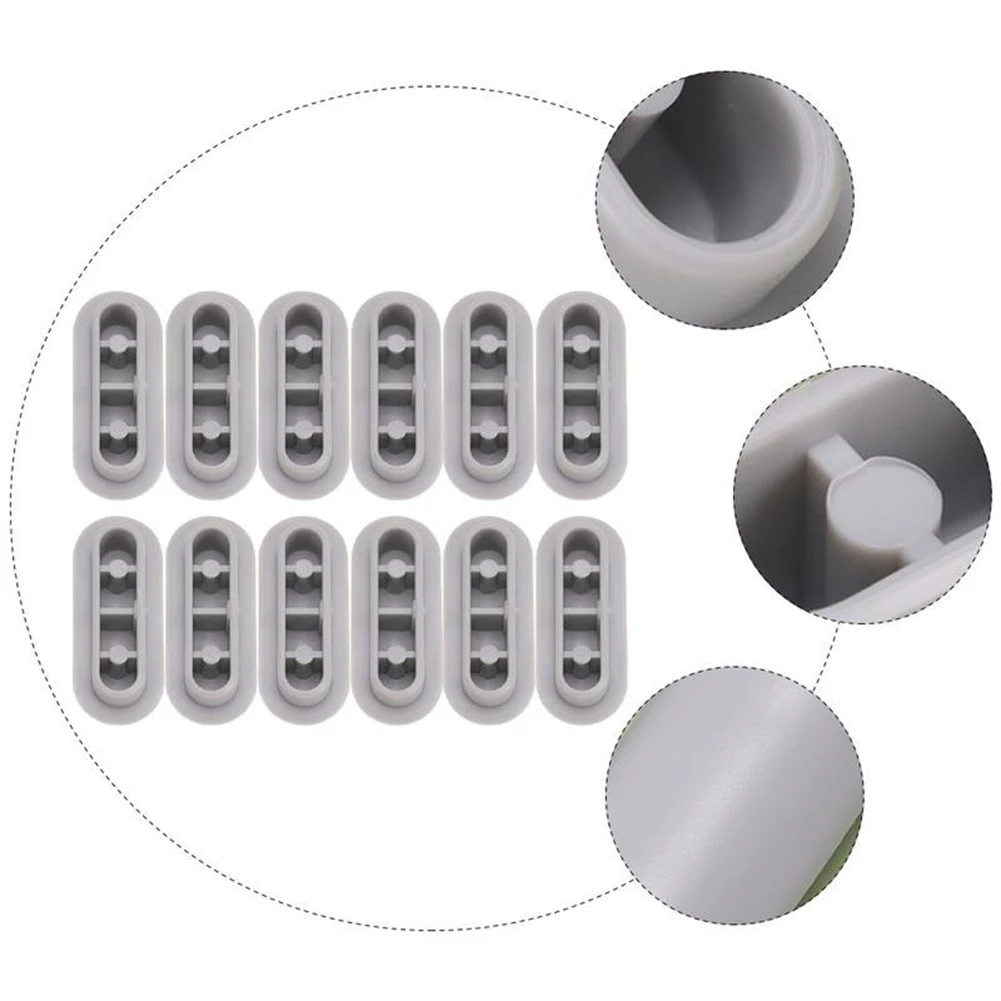 

Toilet Cover Bumper Buffer 12x ABS+TPE Accessory Tool Adapter Assembly Bathroom Cushion Fitting Part Replacement