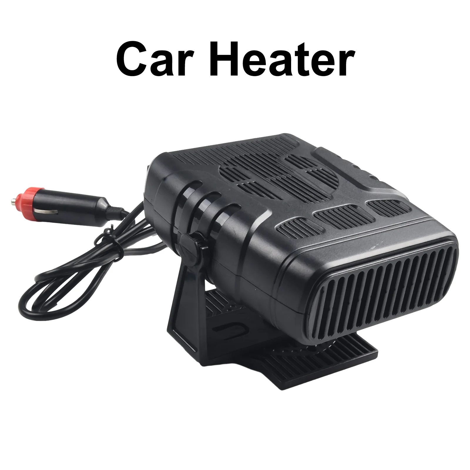 

1x Universal Car Heater Portable Electric Heating Fan Defogger Defroster Demister 12V Replacement Car-Accessories