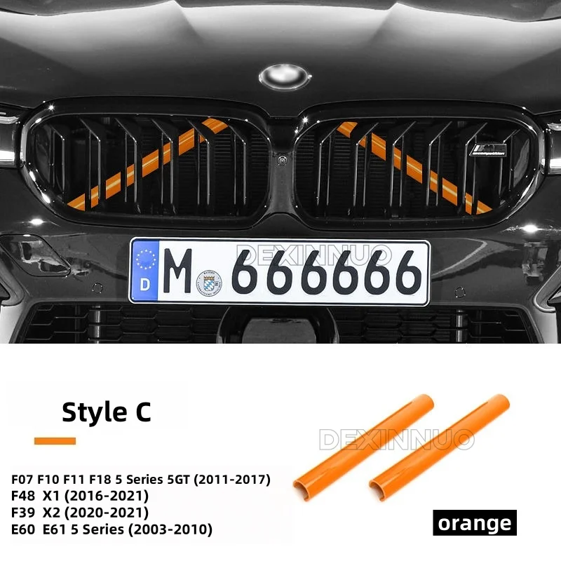 Sleek Automotive Front Grille Trim Strips