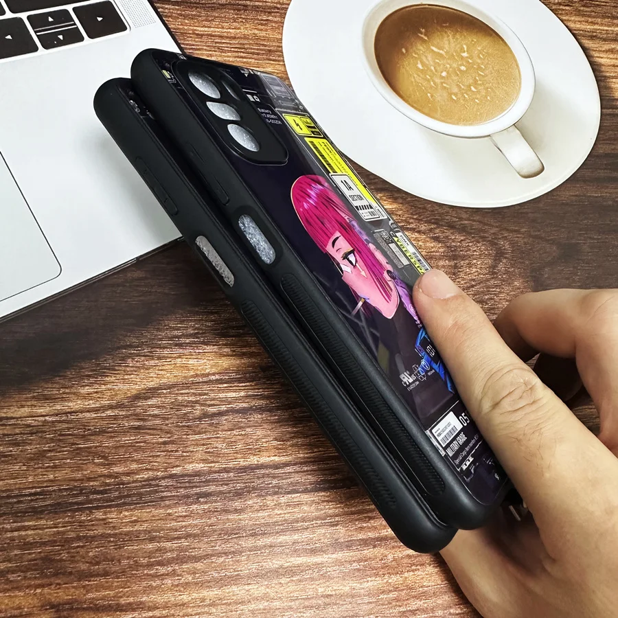 LED Selfie Flash Light Phone Case For Redmi Note 11 10 10S 9S