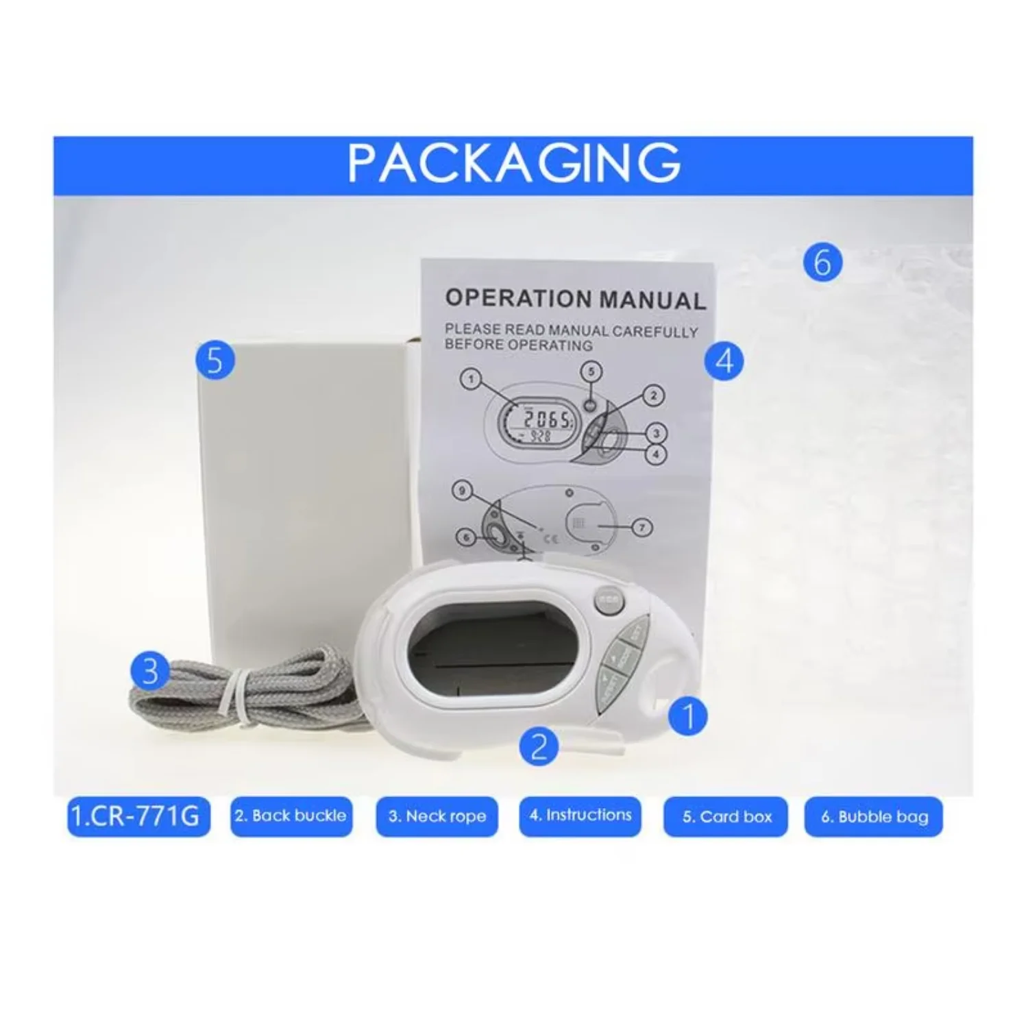 Clip On Pedometer Simple Step Counter With Large Digital Display Removable Clip Step Tracker Accurate Counting Men
