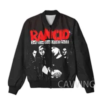 CAVVING 3D Printed  Rancid Band  Zipper Bomber Jackets Men Overcoat Mens Coat Zip Up Jackets for Women/Men 2