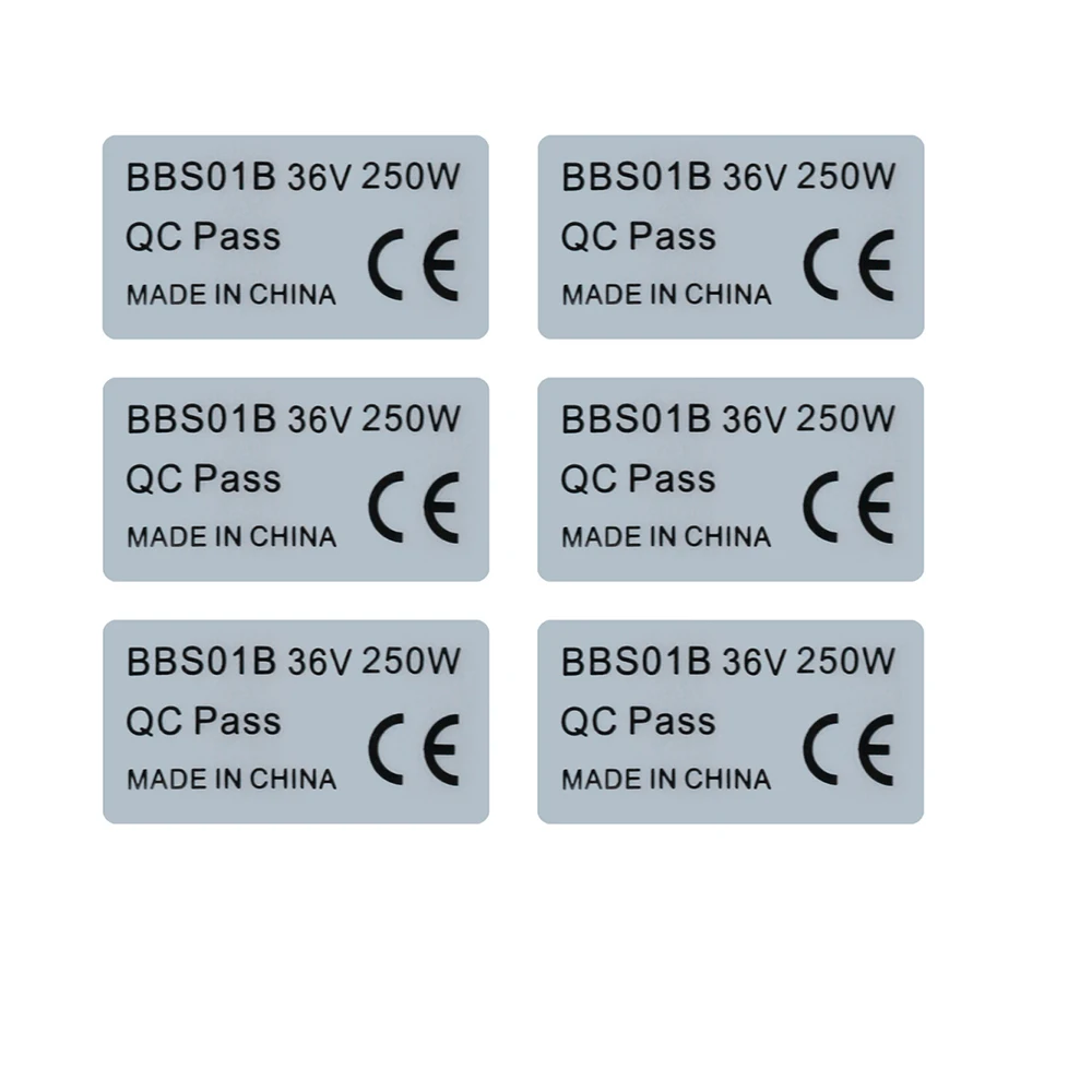 Adesivo Per Motore Centrale Bafang – 36V 250W – Impermeabile E Resistente – Confezione Da 4/6/8/10 Pezzi – 4,5 X 2,3 Cm - 3