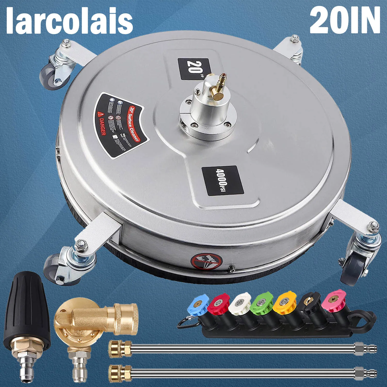 4000PSI 20 Inch Pressure Washer Surface Ground Floor Cleaner