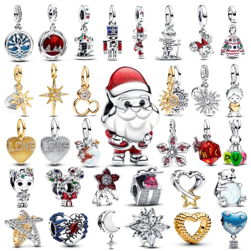 200 Perles Pendentifs Ailes Cœur - 2 Couleurs (argent Et Or), Petites Perles De Charme Pour Bijoux DIY