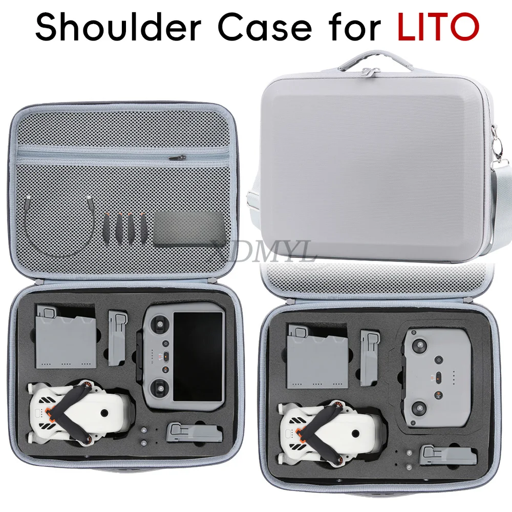 DJI Lito X1 용 PU 가죽 숄더백 DJI Lito 1 용 방수 보호 운반 케이스 핸드백 보관함 드론 액세서리