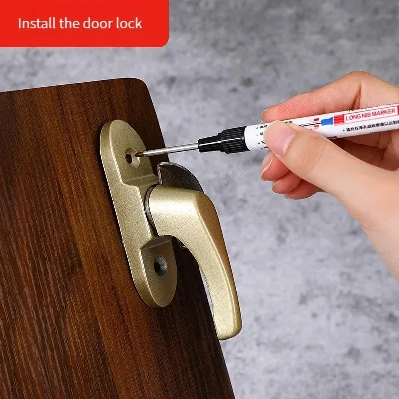 Long Nib Markers Markers Pen Marker Pens 4Pcs/Set 30mm Deep Hole Long Nib Head Markers for Metal Perforating Pen Waterproof Bathroom Woodworking Decoration Multi-Purpose