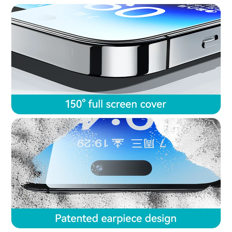 Joyroom 1/2/3pcs 0.33mm HD Tempered Glass For iPhone 15 14 13 12 11 Pro Max Screen Protector Quick Install Glass Dust-proof - Image 5