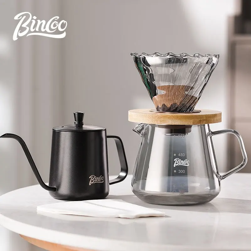 إبريق قهوة زجاجي 600 مل + فلتر