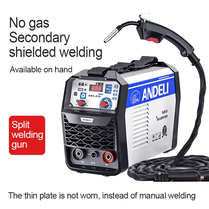 220V/180V MIG Welding Machine 0.8-4MM Semi-Automatic Welding Machine Without Gas Flux Core Wire Inverter 1KG Capacity Mig Welder 2