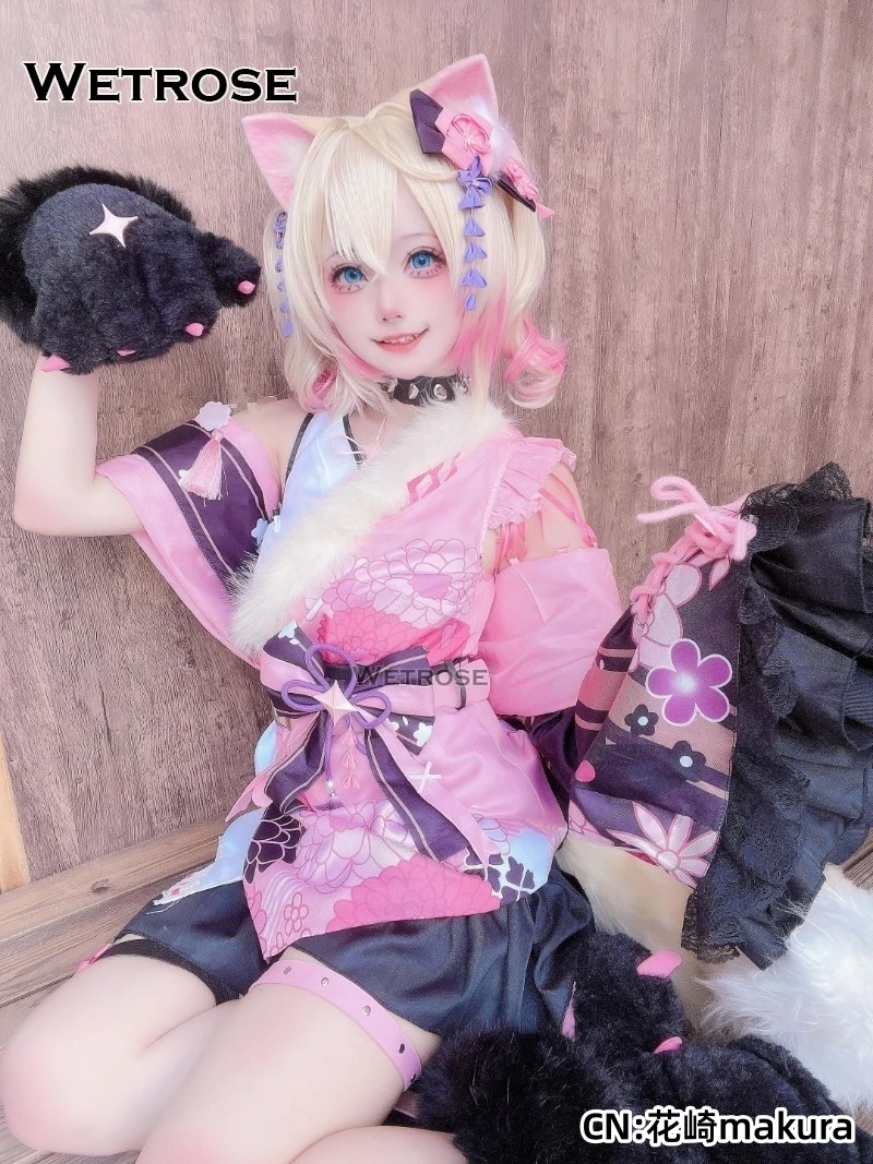 Wetrose]在庫あり フワワ モココ 着物 fuwawa mococo Hololive En 三 